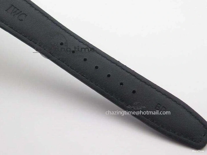 MIROTIME 0406 Portuguese Real PR IW500126 ZF 1:1 Best Edition Grey Red Dial On Black Leather Strap A52010 V Resilient 7333